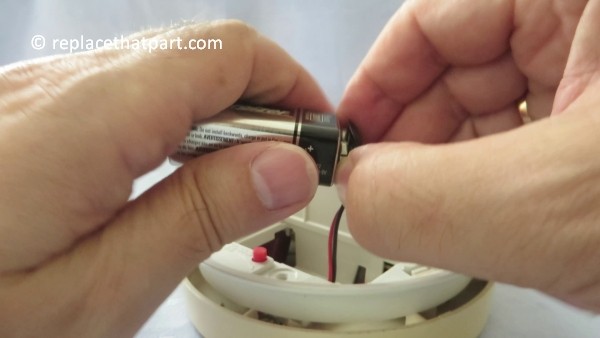 how to replace the battery in the firex smoke alarm padc240 14