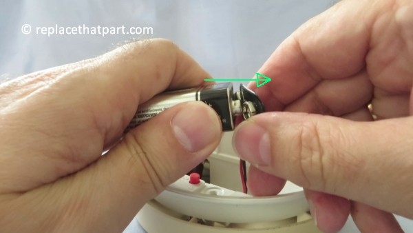 how to replace the battery in the firex smoke alarm padc240 15