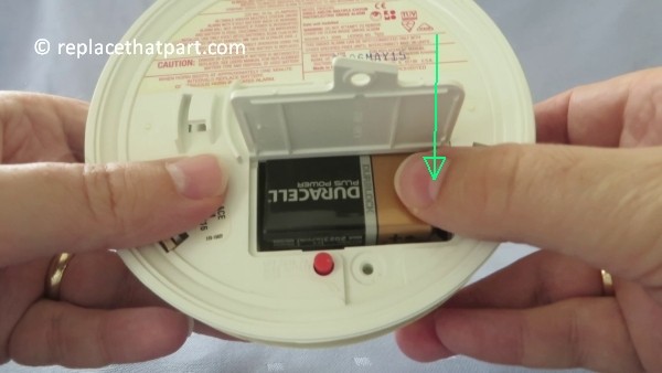 how to replace the battery in the firex smoke alarm padc240 21