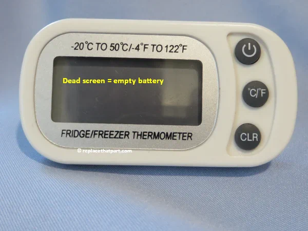 how to replace the battery of a digital refrigerator thermometer 01