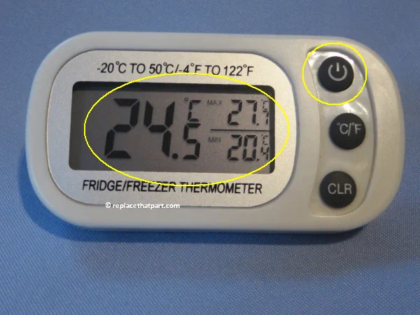 how to replace the battery of a digital refrigerator thermometer 11