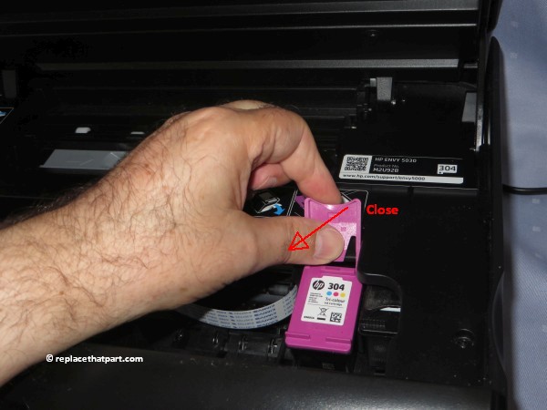 hp envy 5030 how to replace the ink cartridges 17