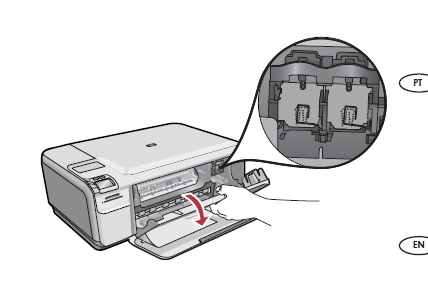 How to Replace an Empty Ink Cartridge in the HP All-in-One series – an Illustrated Tutorial in 10 Steps – Replacethatpart.com