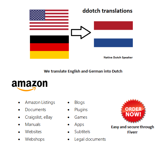 we translate english and german into dutch